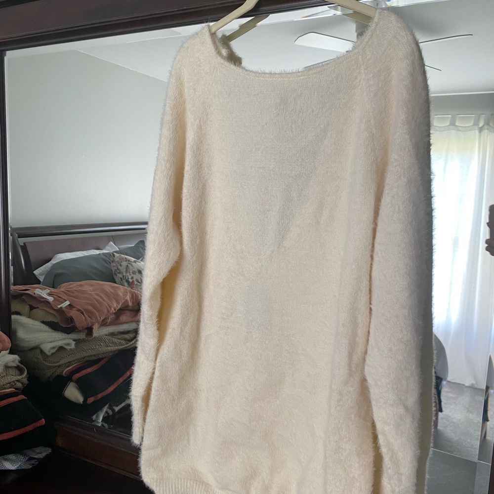 Brand new open back sweater.